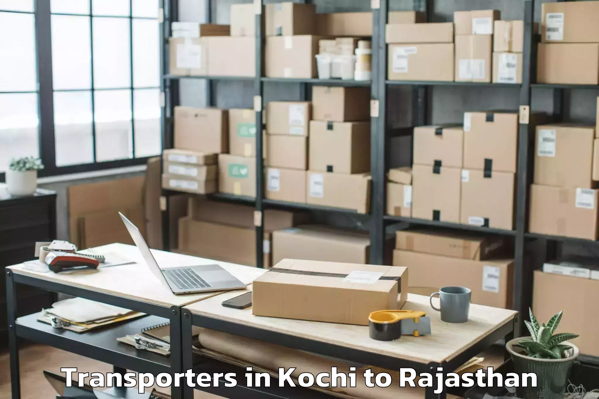 Leading Kochi to Abhilashi University Ajmer Transporters Provider